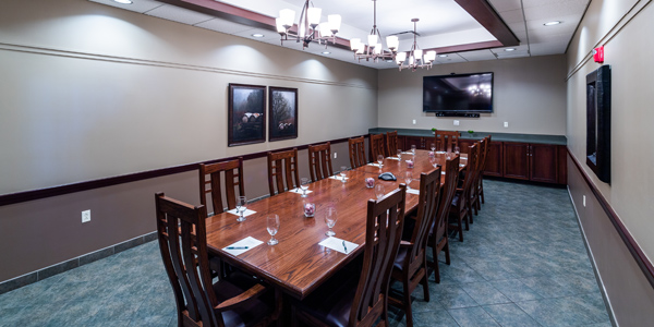 Boardroom style meetings at The Lodge at Geneva-on-the-Lake